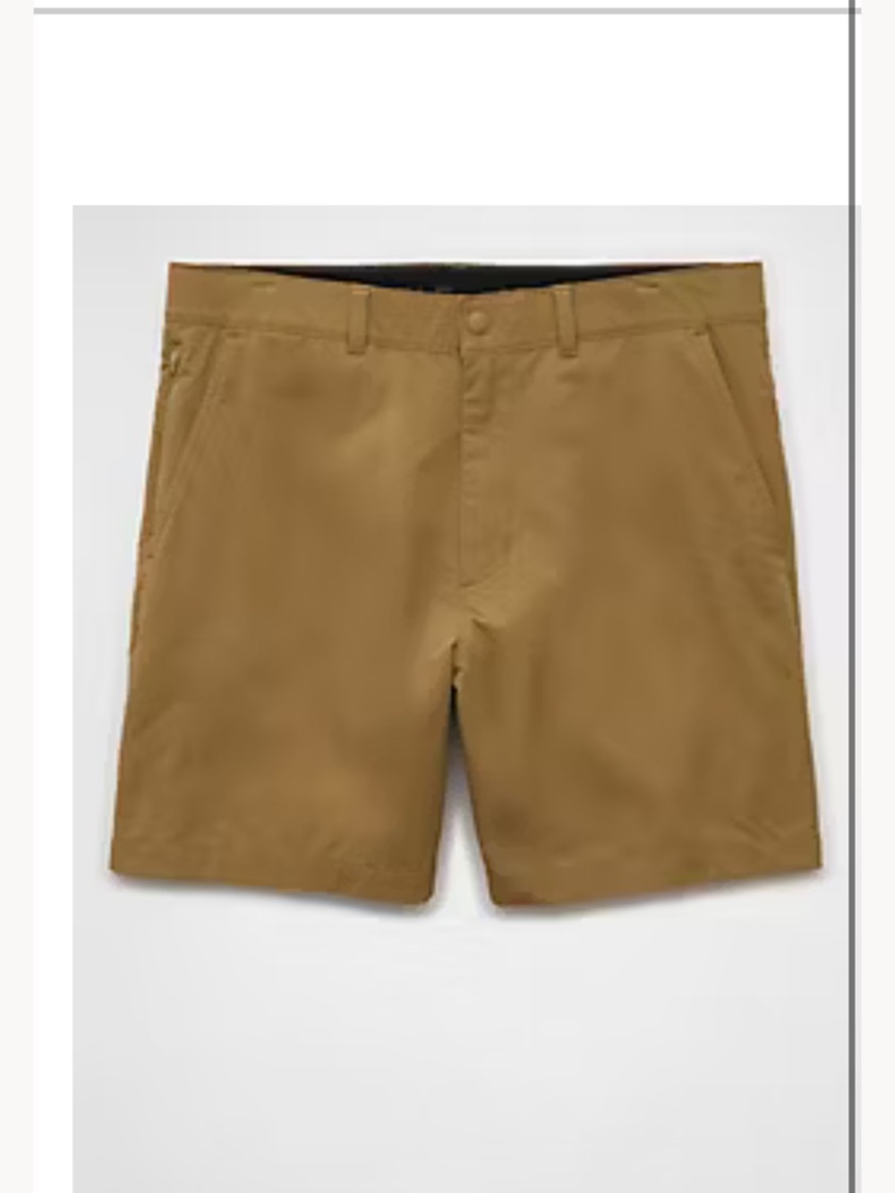 American Eagle Outfitters NWT Mens Club Shorts 24/7 Flex 30 Toasted Almond Brown